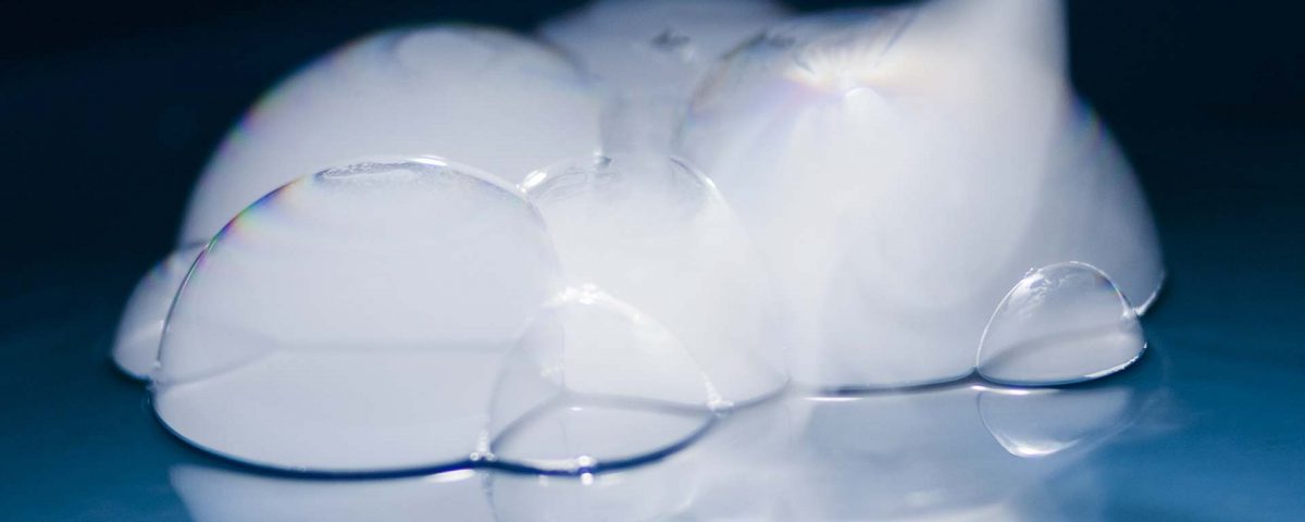 Dry ice bubbles