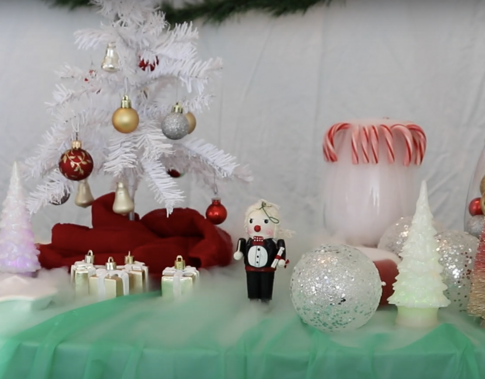 Holiday Dry Ice Tablescape